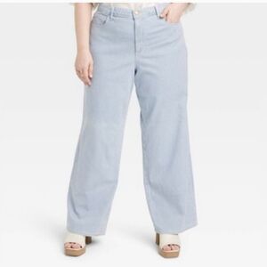 Women's High-Rise Wide Leg Jeans - Universal Thread Light Wash 17